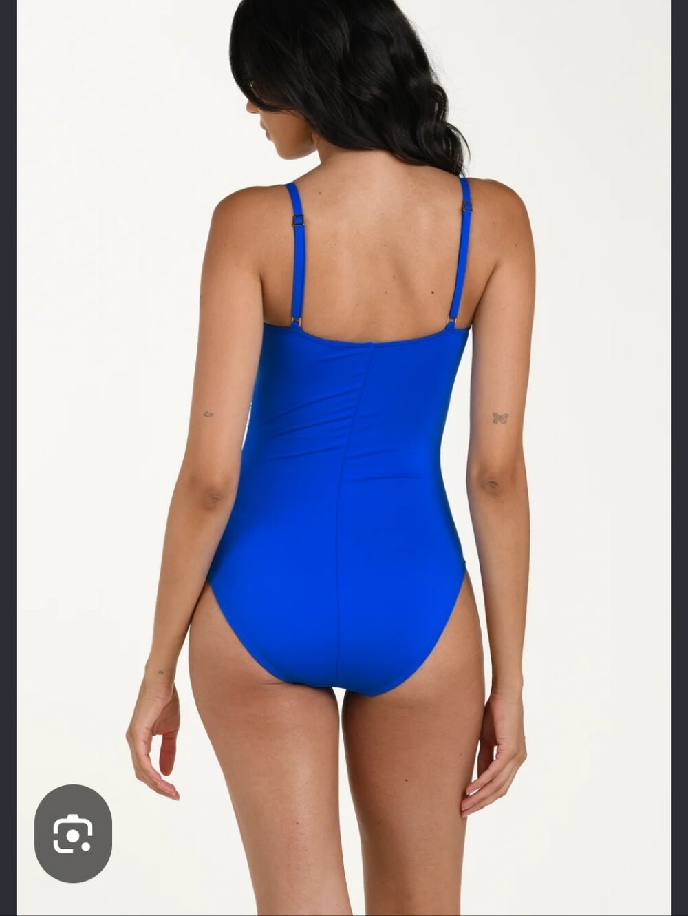 Classic One-Piece Swimsuit in Bright Blue